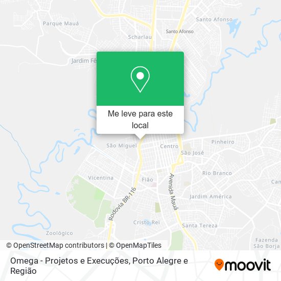 Omega - Projetos e Execuções mapa