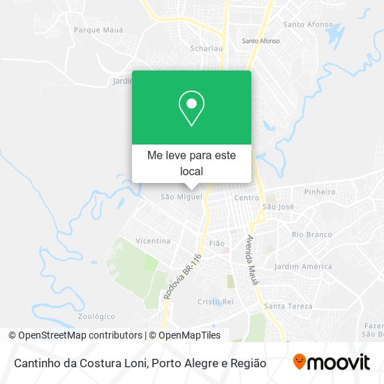 Cantinho da Costura Loni mapa