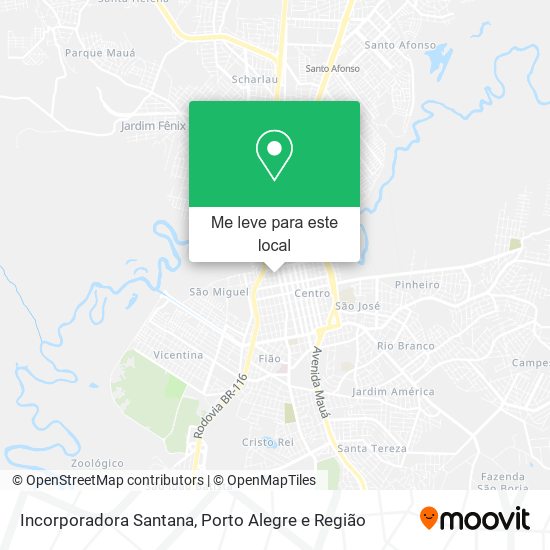 Incorporadora Santana mapa