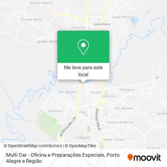 Multi Car - Oficina e Preparações Especiais mapa