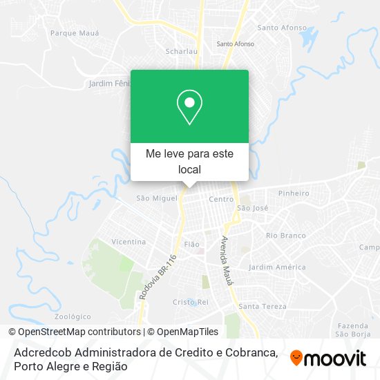 Adcredcob Administradora de Credito e Cobranca mapa