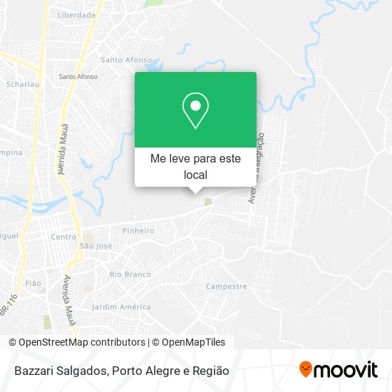 Bazzari Salgados mapa