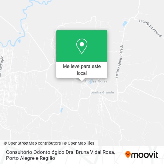 Consultório Odontológico Dra. Bruna Vidal Rosa mapa
