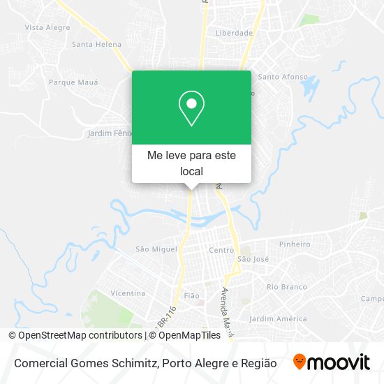 Comercial Gomes Schimitz mapa
