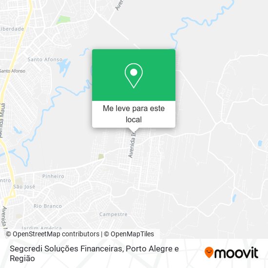 Segcredi Soluções Financeiras mapa