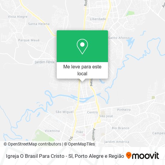 Igreja O Brasil Para Cristo - Sl mapa