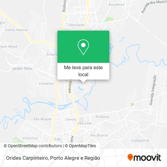Orides Carpinteiro mapa