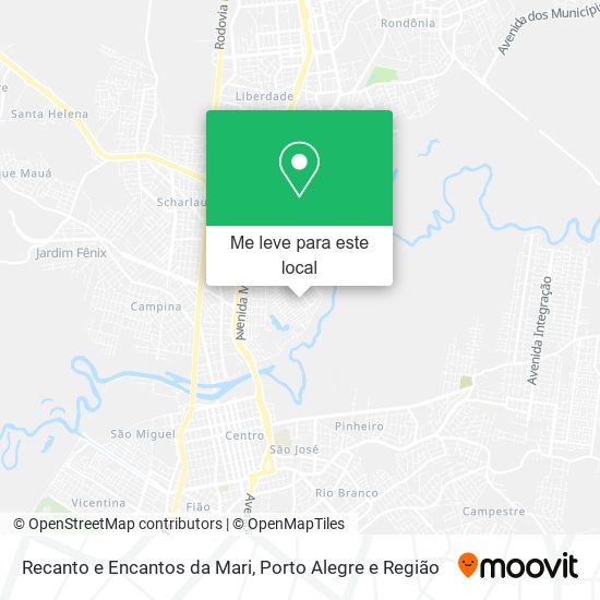 Recanto e Encantos da Mari mapa