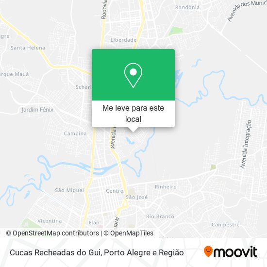 Cucas Recheadas do Gui mapa