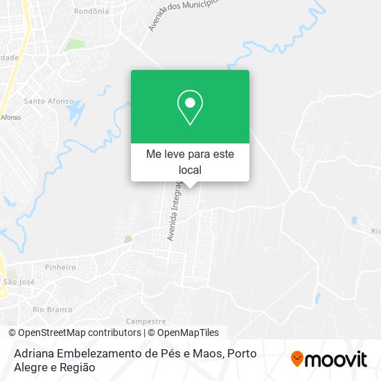 Adriana Embelezamento de Pés e Maos mapa
