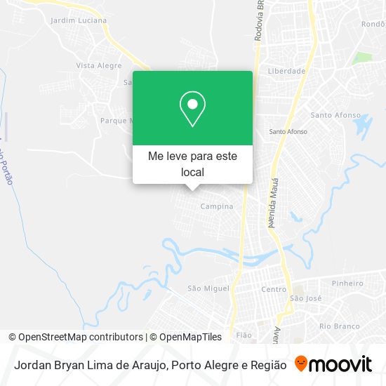 Jordan Bryan Lima de Araujo mapa