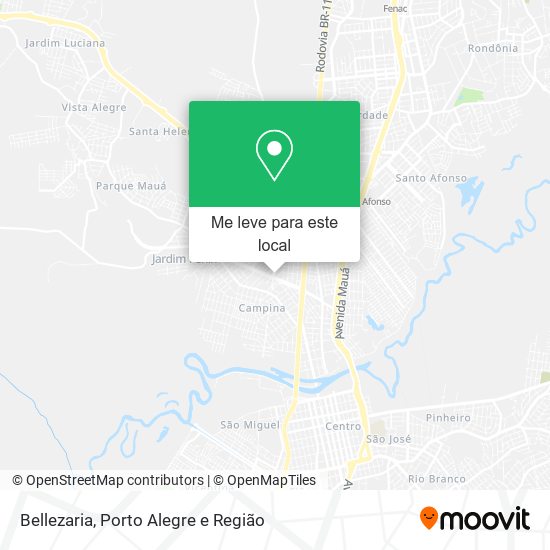 Bellezaria mapa