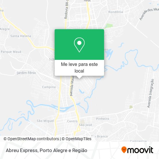 Abreu Express mapa