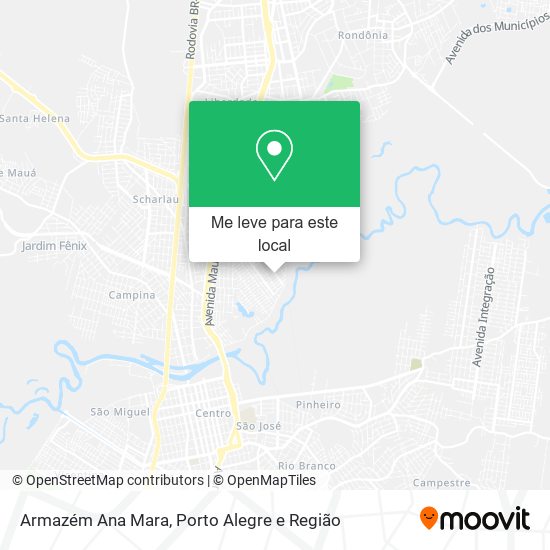 Armazém Ana Mara mapa