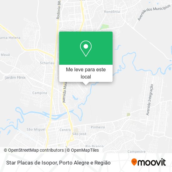 Star Placas de Isopor mapa