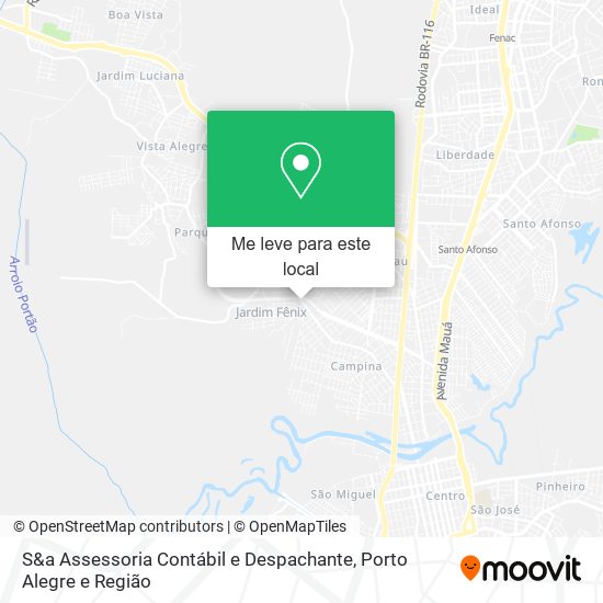 S&a Assessoria Contábil e Despachante mapa