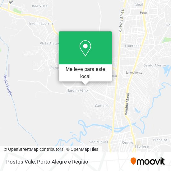 Postos Vale mapa