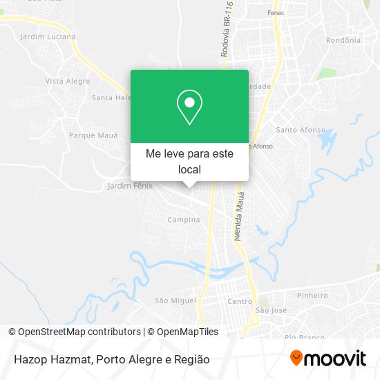 Hazop Hazmat mapa