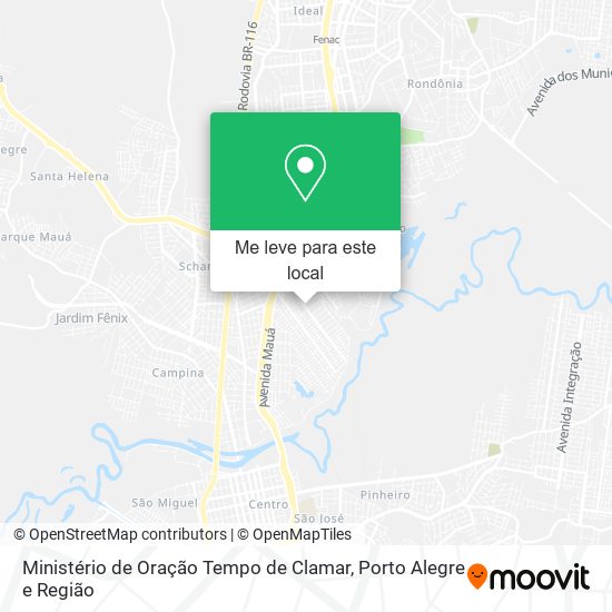 Ministério de Oração Tempo de Clamar mapa