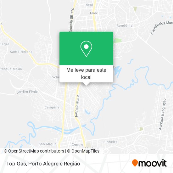 Top Gas mapa