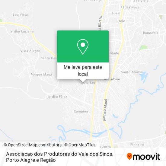 Associacao dos Produtores do Vale dos Sinos mapa