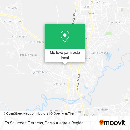 Fs Solucoes Elétricas mapa