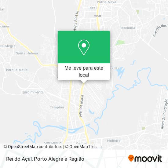 Rei do Açaí mapa