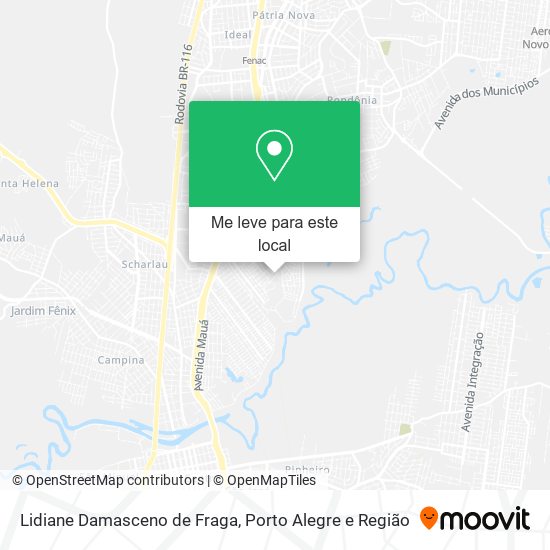 Lidiane Damasceno de Fraga mapa