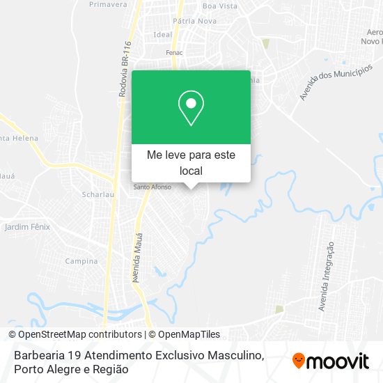 Barbearia 19 Atendimento Exclusivo Masculino mapa