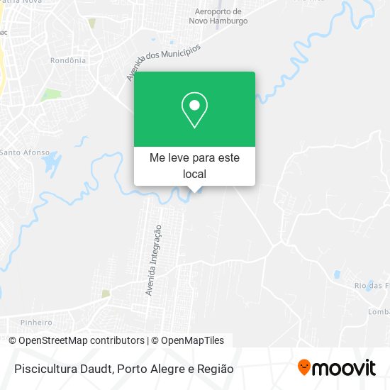 Piscicultura Daudt mapa