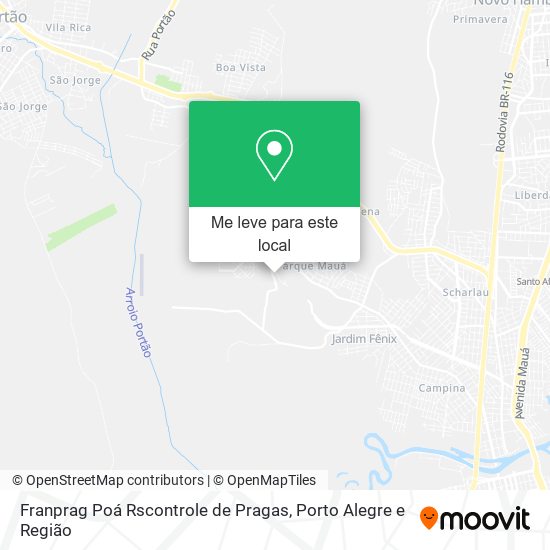 Franprag Poá Rscontrole de Pragas mapa