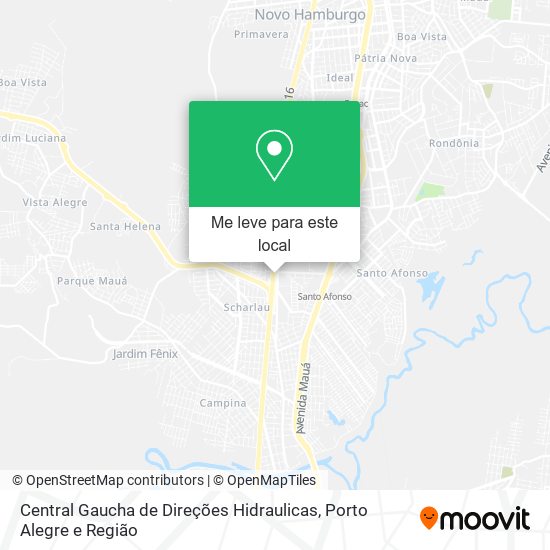Central Gaucha de Direções Hidraulicas mapa