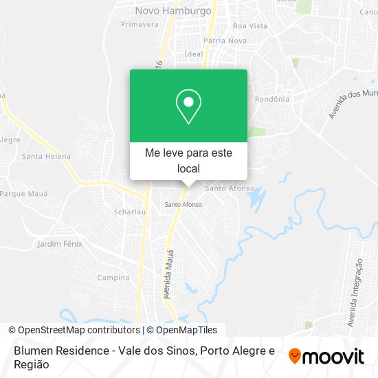 Blumen Residence - Vale dos Sinos mapa