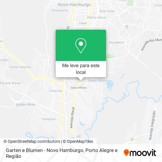 Garten e Blumen - Novo Hamburgo mapa