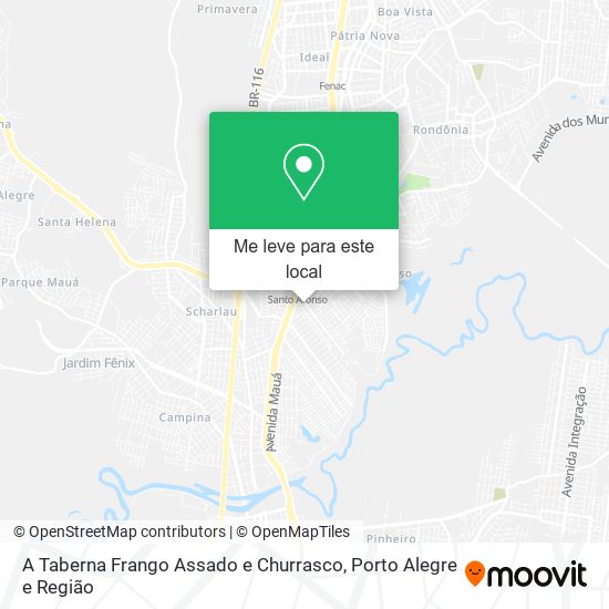 A Taberna Frango Assado e Churrasco mapa