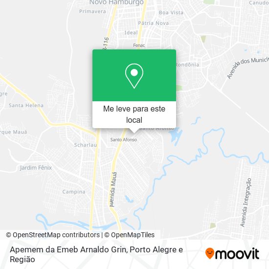 Apemem da Emeb Arnaldo Grin mapa