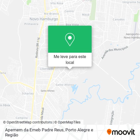 Apemem da Emeb Padre Reus mapa