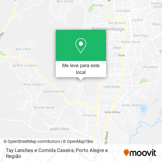 Tay Lanches e Comida Caseira mapa