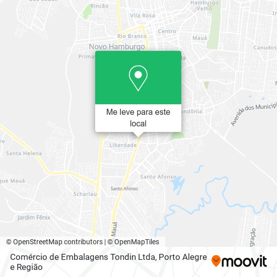 Comércio de Embalagens Tondin Ltda mapa