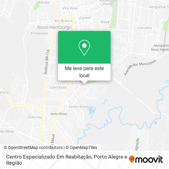Centro Especializado Em Reabitação mapa