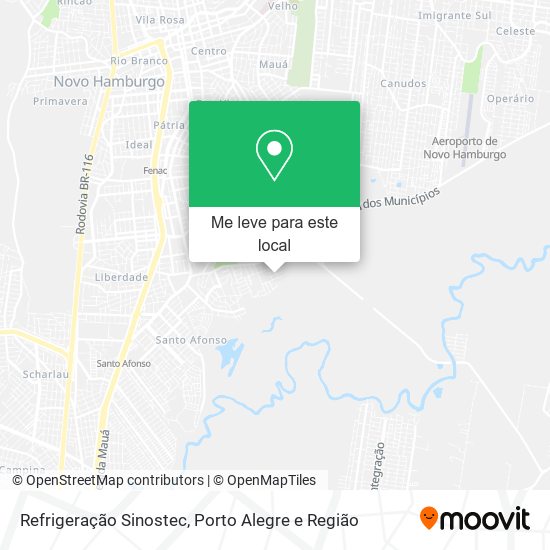 Refrigeração Sinostec mapa