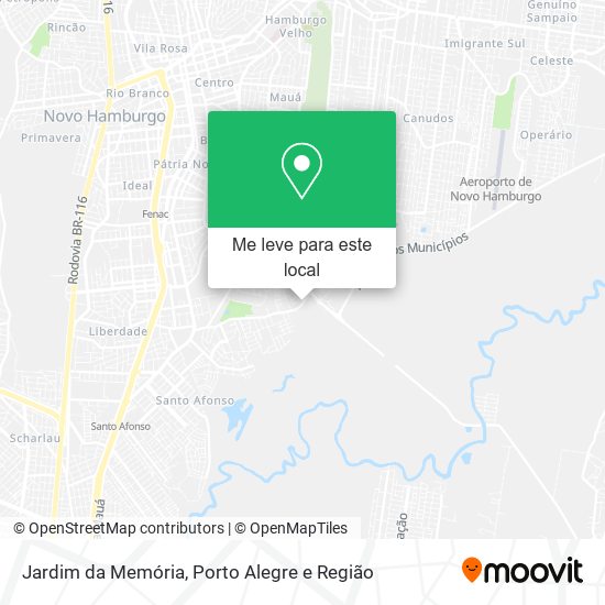 Jardim da Memória mapa