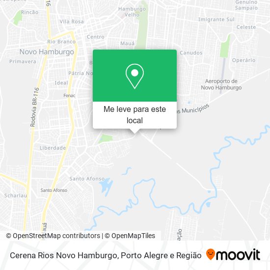 Cerena Rios Novo Hamburgo mapa