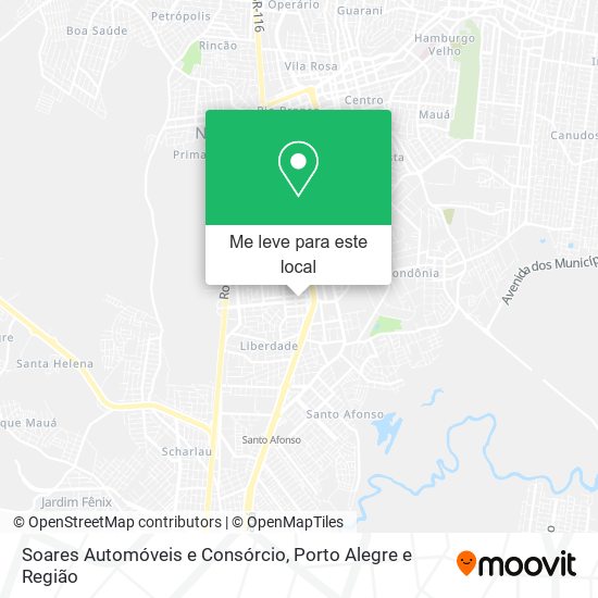 Soares Automóveis e Consórcio mapa