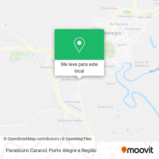 Paradouro Caracol mapa