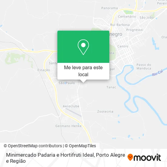 Minimercado Padaria e Hortifruti Ideal mapa