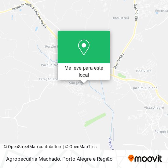 Agropecuária Machado mapa