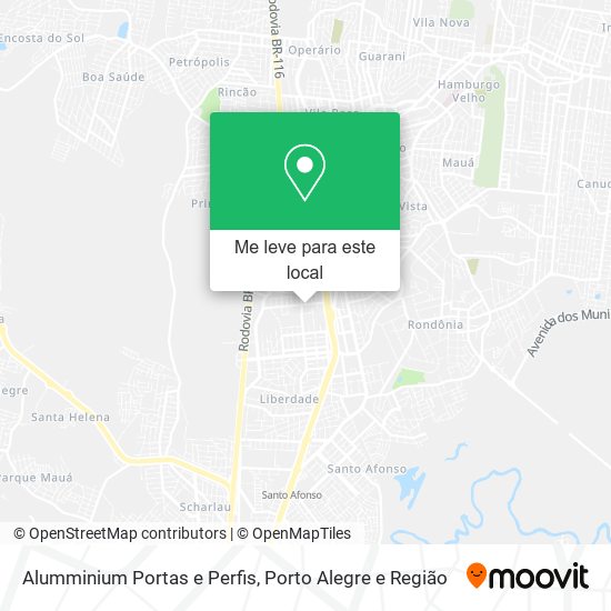 Alumminium Portas e Perfis mapa