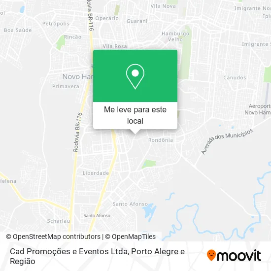 Cad Promoções e Eventos Ltda mapa