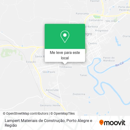 Lampert Materiais de Construção mapa